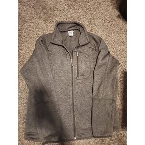 Avalanche Jacket Fleece Full‎ Zip Mock Neck Outdoors/Heather Gry Mens Size XL